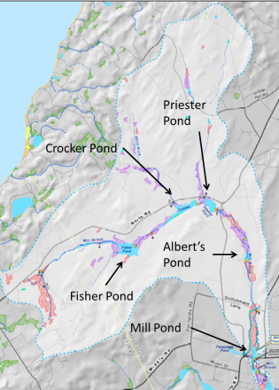 Impoundments 2 acres on the Mill Brook